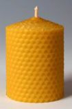 P123 Beeswax candle 16,7 cm from apiculture Milan Pleva