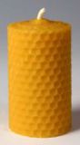 P102 beeswax candle 6,7 cm from apiculture Milan Pleva